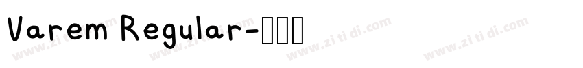 Varem Regular字体转换